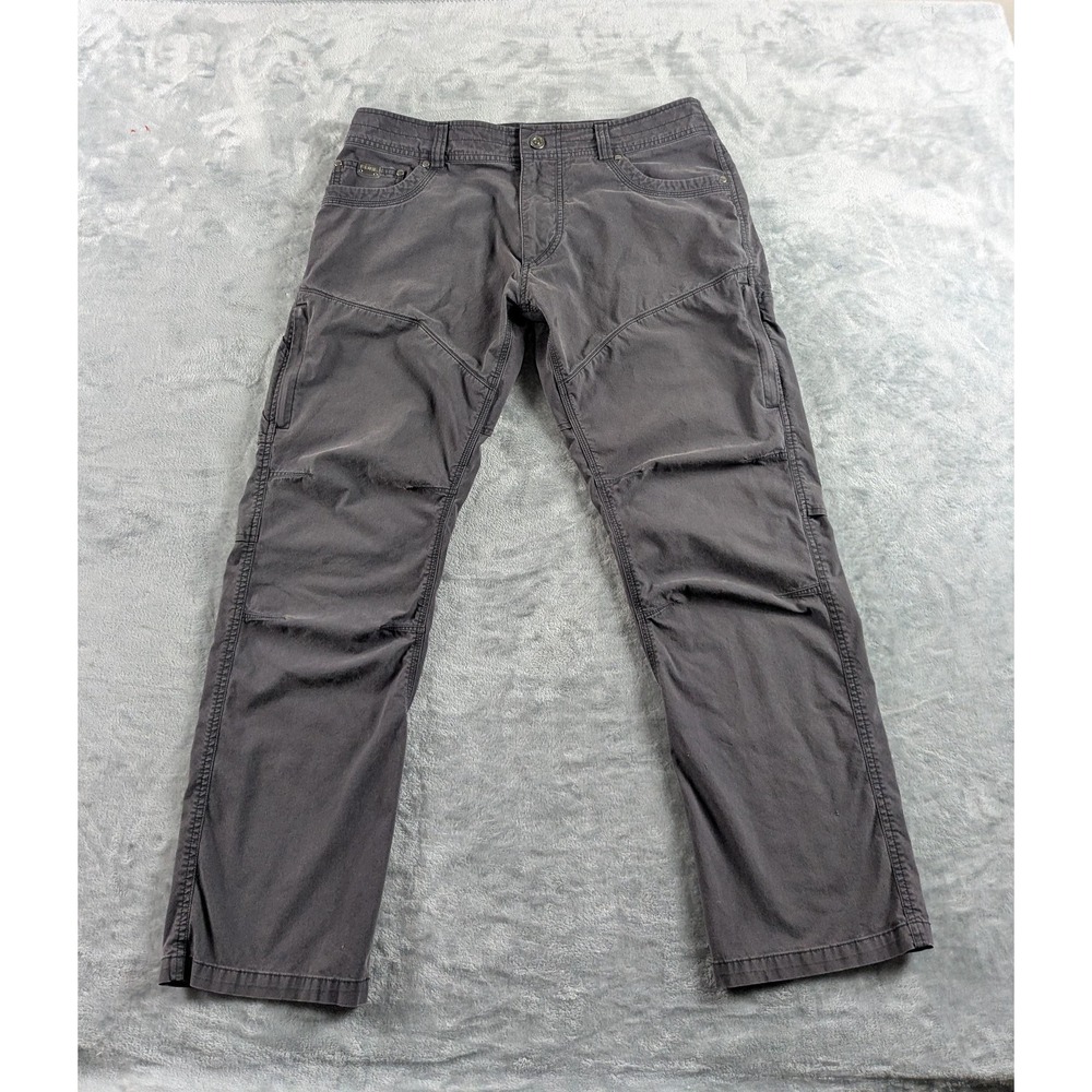 Kuhl Konfidant Air Pants Mens 34x30 Gray Stretch Hiking Outdoor Workwear READ